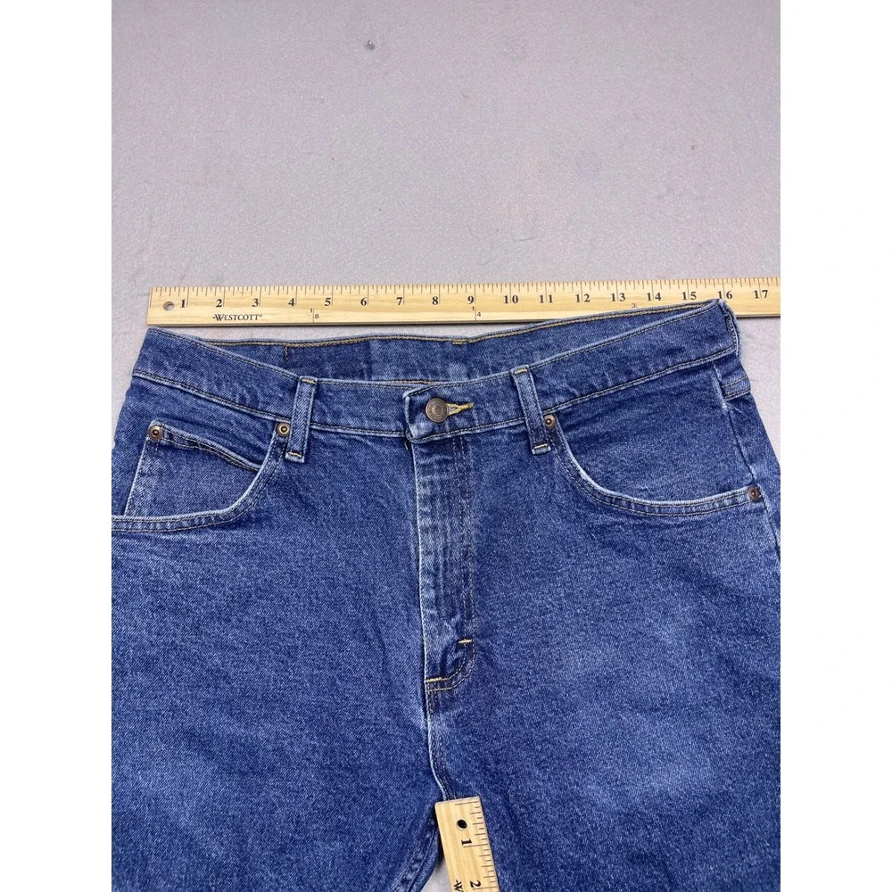 Wrangler Comfort Guaranteed Cotton Blend Blue Denim Jeans 33x30 Mens